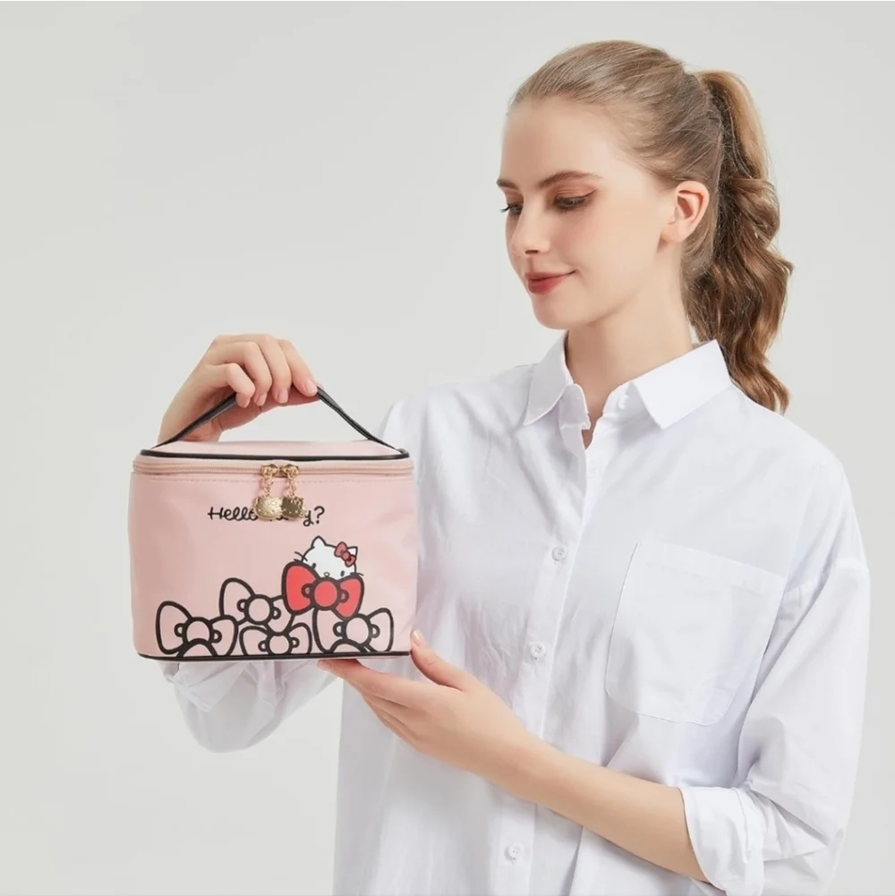 Hello Kitty Cosmetic Bags - Pink, White, Black